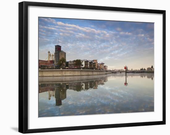 Napa Riverfront Development, Napa Valley Wine Country, Northern California, Usa-Walter Bibikow-Framed Photographic Print