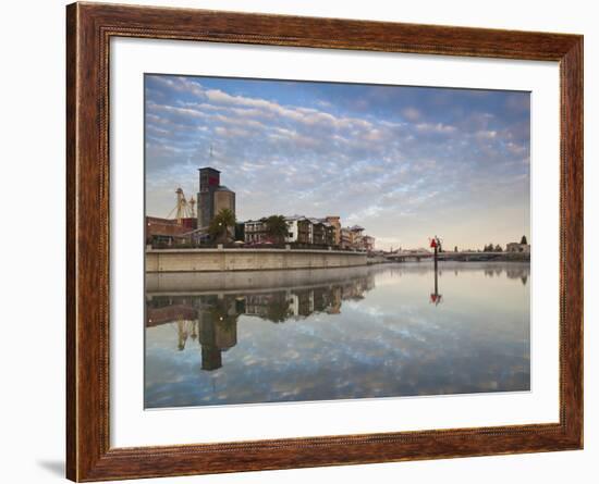 Napa Riverfront Development, Napa Valley Wine Country, Northern California, Usa-Walter Bibikow-Framed Photographic Print