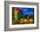 Napa Valley Motel Neon Sign-George Oze-Framed Photographic Print