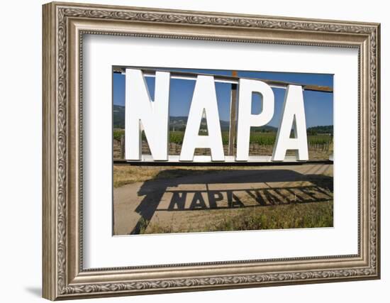 Napa Valley Sign-George Oze-Framed Photographic Print