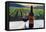 Napa Valley Wine Bottle with Red Wine-Markus Bleichner-Framed Stretched Canvas