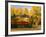 Napa Valley Wine Train Rolls through Rutherford, California, USA-John Alves-Framed Photographic Print