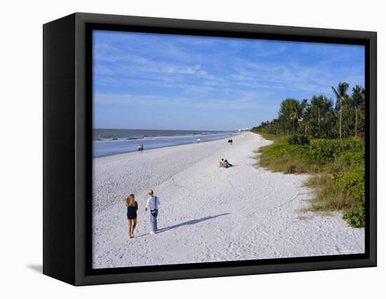 Naples Beach, Naples, Florida, USA-Fraser Hall-Framed Premier Image Canvas