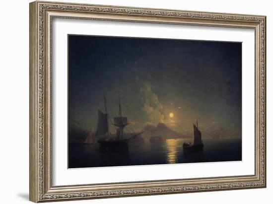 Naples by Night, 1850-Ivan Konstantinovich Aivazovsky-Framed Giclee Print