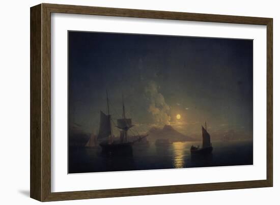 Naples by Night, 1850-Ivan Konstantinovich Aivazovsky-Framed Giclee Print