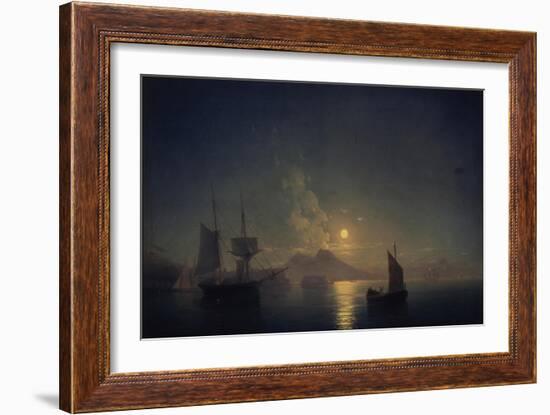 Naples by Night, 1850-Ivan Konstantinovich Aivazovsky-Framed Giclee Print