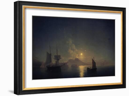 Naples by Night, 1850-Ivan Konstantinovich Aivazovsky-Framed Giclee Print