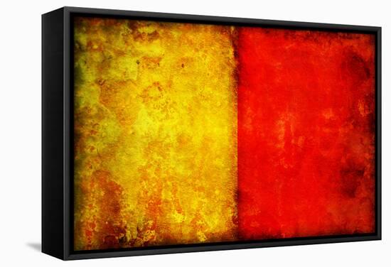 Naples Flag-michal812-Framed Stretched Canvas