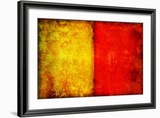 Naples Flag-michal812-Framed Art Print