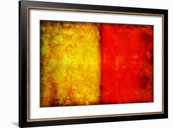 Naples Flag-michal812-Framed Art Print