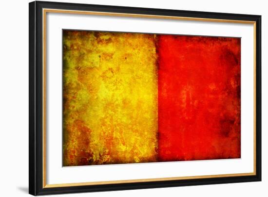 Naples Flag-michal812-Framed Art Print