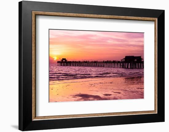 Naples Florida Pier at Sunset-Philippe Hugonnard-Framed Photographic Print