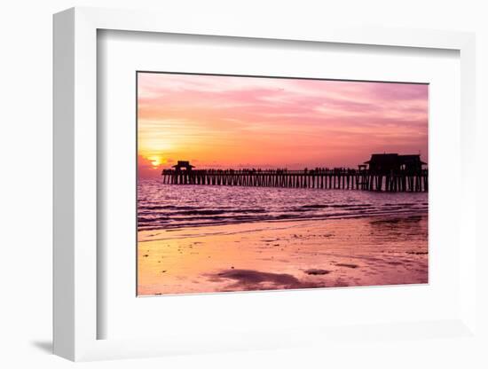 Naples Florida Pier at Sunset-Philippe Hugonnard-Framed Photographic Print