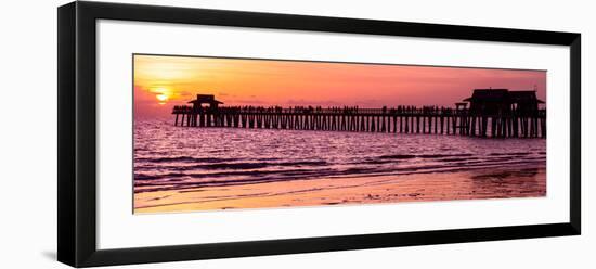 Naples Florida Pier at Sunset-Philippe Hugonnard-Framed Photographic Print