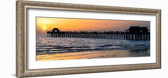 Naples Florida Pier at Sunset-Philippe Hugonnard-Framed Photographic Print