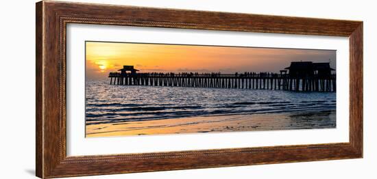 Naples Florida Pier at Sunset-Philippe Hugonnard-Framed Photographic Print