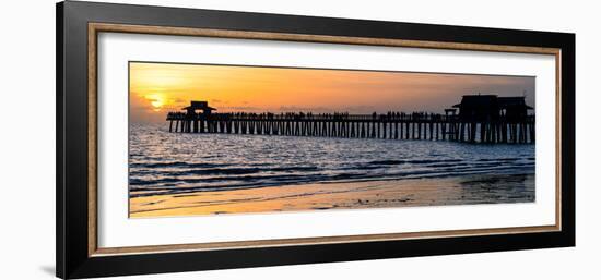 Naples Florida Pier at Sunset-Philippe Hugonnard-Framed Photographic Print