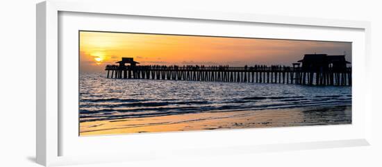 Naples Florida Pier at Sunset-Philippe Hugonnard-Framed Photographic Print