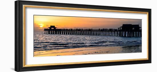 Naples Florida Pier at Sunset-Philippe Hugonnard-Framed Photographic Print