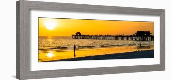 Naples Florida Pier at Sunset-Philippe Hugonnard-Framed Photographic Print