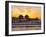 Naples, Florida, USA. People Gathered on the Pier at Sunset-Fraser Hall-Framed Photographic Print