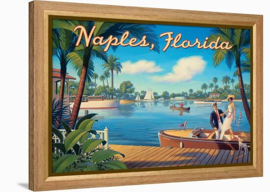 Naples Florida-Kerne Erickson-Framed Stretched Canvas