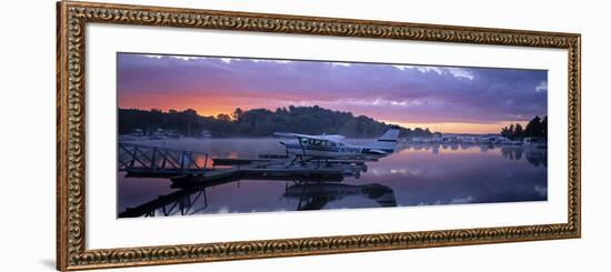Naples Marina, Sebago Lake, Maine, USA-Walter Bibikow-Framed Photographic Print