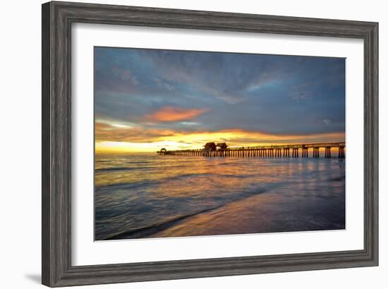 Naples Pier 1-Dennis Goodman-Framed Photographic Print