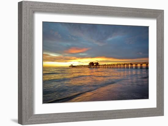 Naples Pier 1-Dennis Goodman-Framed Photographic Print