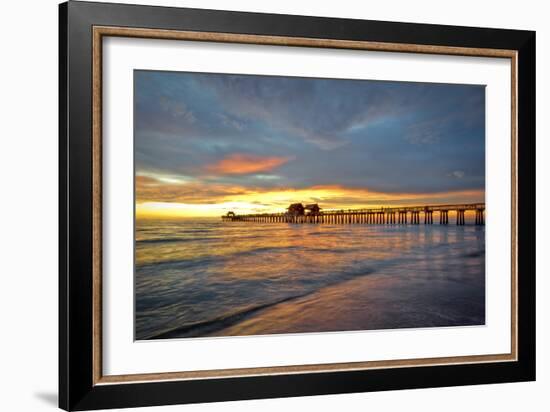 Naples Pier 1-Dennis Goodman-Framed Photographic Print