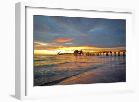 Naples Pier 1-Dennis Goodman-Framed Photographic Print