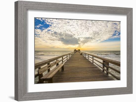 Naples Pier 3-Dennis Goodman-Framed Photographic Print