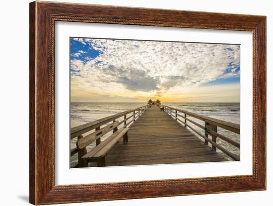 Naples Pier 3-Dennis Goodman-Framed Photographic Print