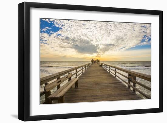 Naples Pier 3-Dennis Goodman-Framed Photographic Print