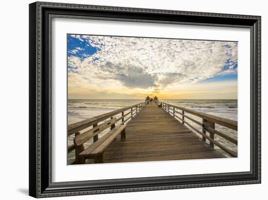 Naples Pier 3-Dennis Goodman-Framed Photographic Print