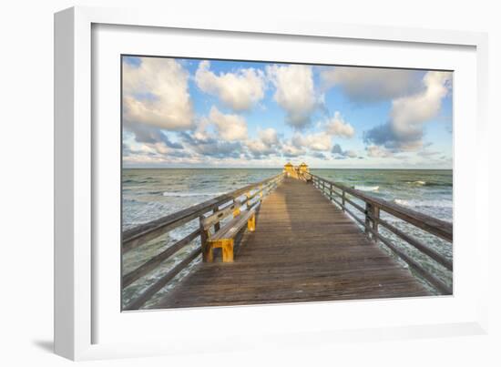 Naples Pier 4-Dennis Goodman-Framed Photographic Print