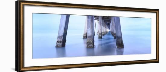 Naples Pier Morning-Moises Levy-Framed Photographic Print