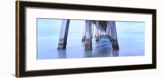 Naples Pier Morning-Moises Levy-Framed Photographic Print