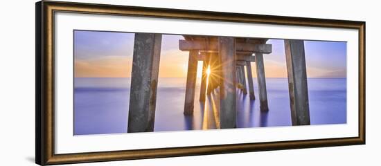 Naples Pier Panoramic II-Moises Levy-Framed Photographic Print