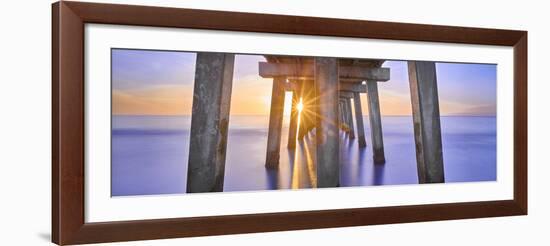 Naples Pier Panoramic II-Moises Levy-Framed Photographic Print