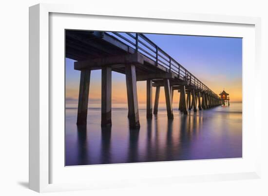 Naples Pier Panoramic III-Moises Levy-Framed Photographic Print