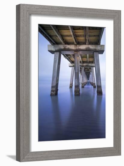 Naples Pier Vertical-Moises Levy-Framed Photographic Print