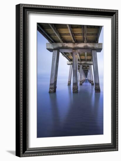 Naples Pier Vertical-Moises Levy-Framed Photographic Print