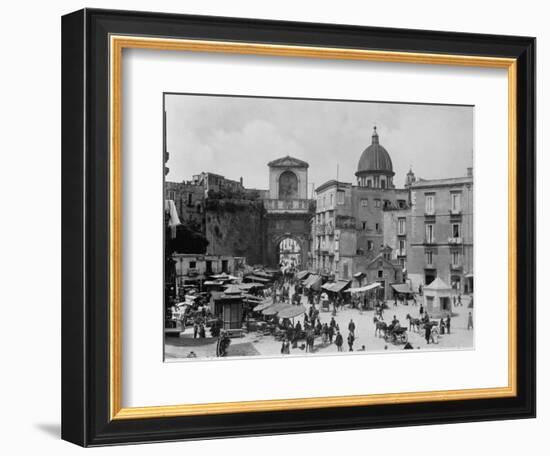 Naples's Piazza De Nicola-null-Framed Photographic Print