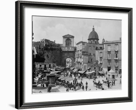 Naples's Piazza De Nicola-null-Framed Photographic Print