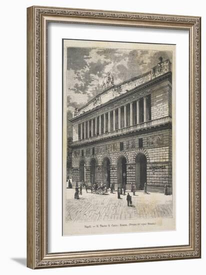 Naples, San Carlo Theatre-null-Framed Giclee Print
