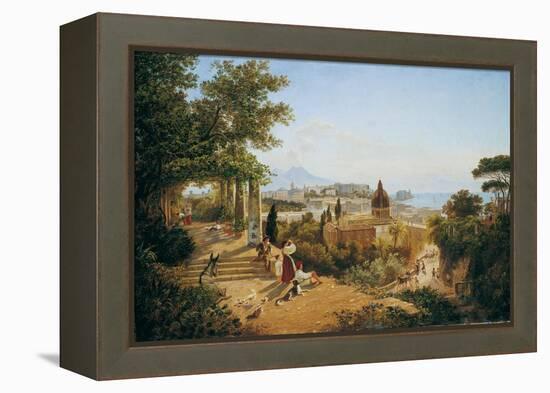 Naples Seen from the Slopes of the Vomero-Carl Wilhelm Goetzloff-Framed Stretched Canvas