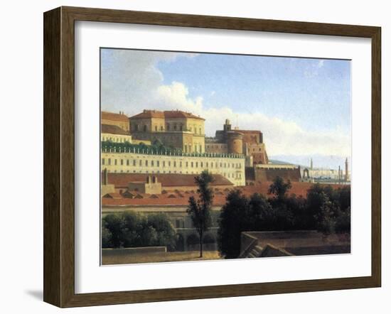 Naples, the Palazzo Reale, C.1780-Alexandre Hyacinthe Dunouy-Framed Giclee Print