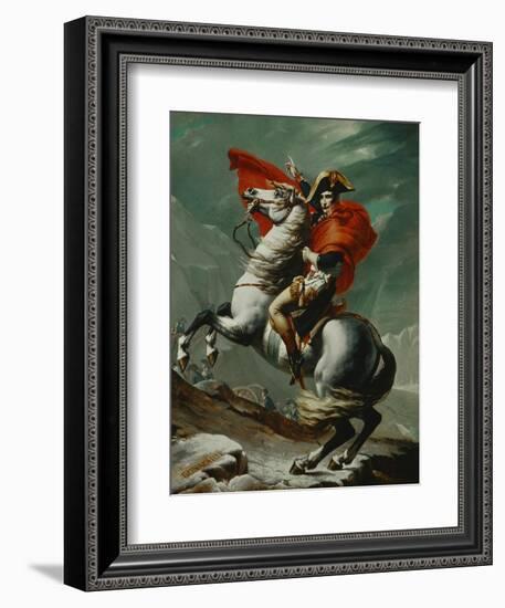 Napoleon (1769-1821) Crossing the Saint Bernhard Pass, 1801/2-Jacques-Louis David-Framed Giclee Print