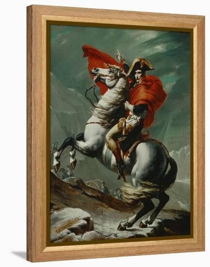 Napoleon (1769-1821) Crossing the Saint Bernhard Pass, 1801/2-Jacques-Louis David-Framed Premier Image Canvas